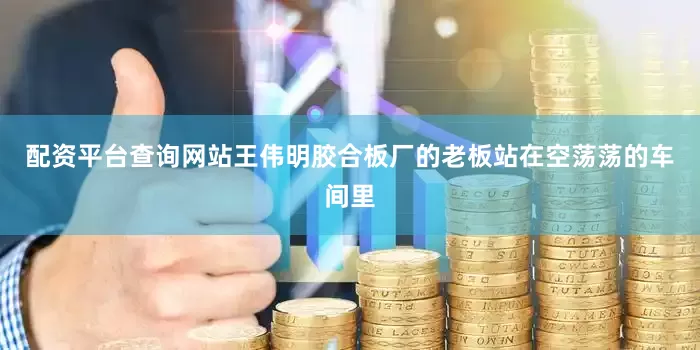 配资平台查询网站王伟明胶合板厂的老板站在空荡荡的车间里
