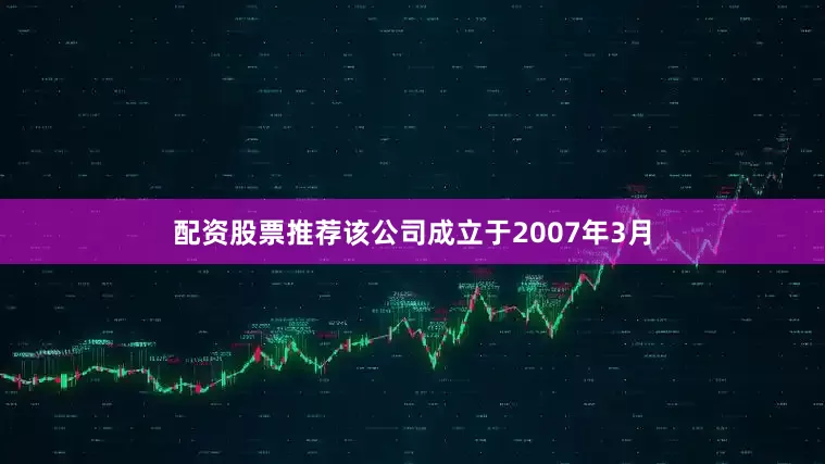 配资股票推荐该公司成立于2007年3月