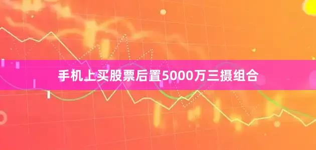 手机上买股票后置5000万三摄组合